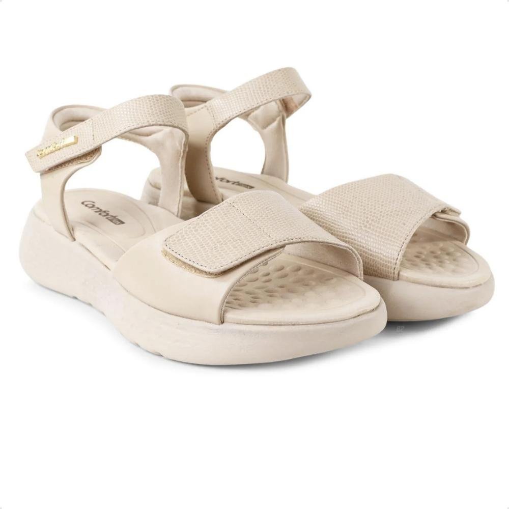 SANDÁLIA COMFORTFLEX PAPETE FEMININA 2547305 Bege 3