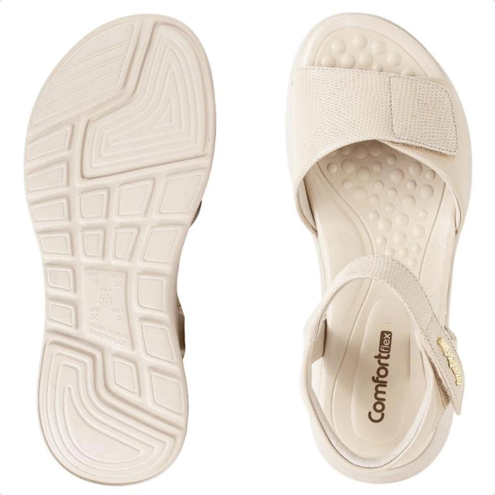 SANDÁLIA COMFORTFLEX PAPETE FEMININA 2547305 Bege 5