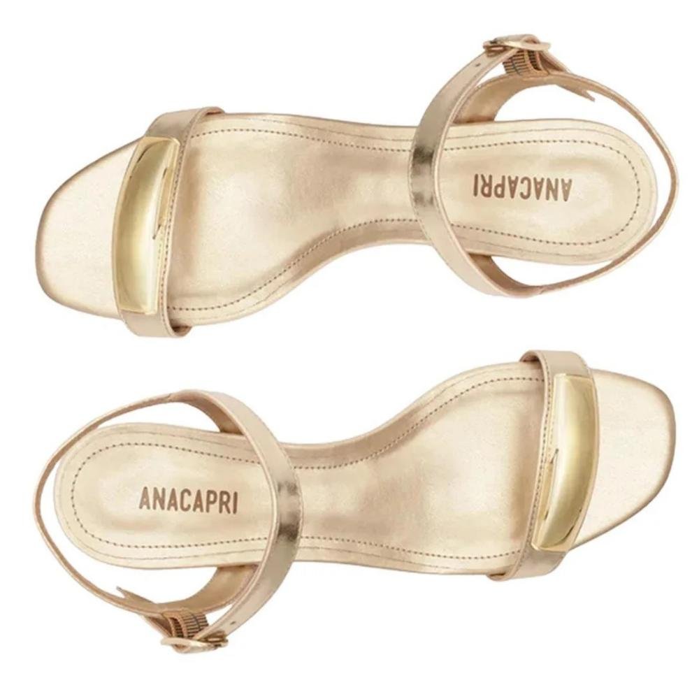 SANDÁLIA ANACAPRI FEMININA METALIZADA C304890076/1 Bege 4