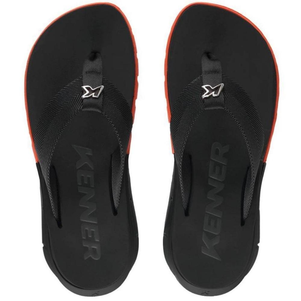 CHINELO KENNER MASCULINO ORAK DJH Preto/Laranja 3