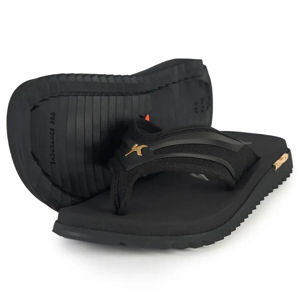 CHINELO KENNER MASCULINO KIVAH NEW FORCE DTI Preto/Dourado 2