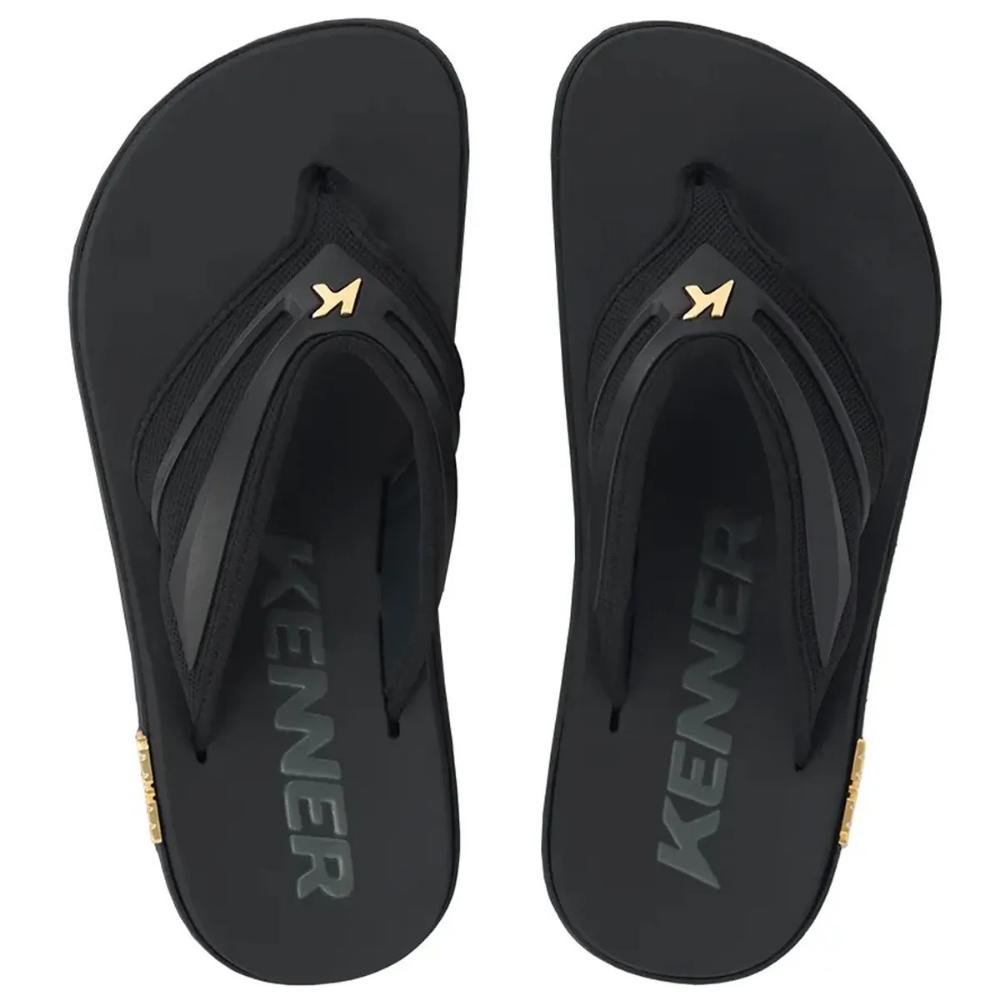 CHINELO KENNER MASCULINO KIVAH NEW FORCE DTI Preto/Dourado 3