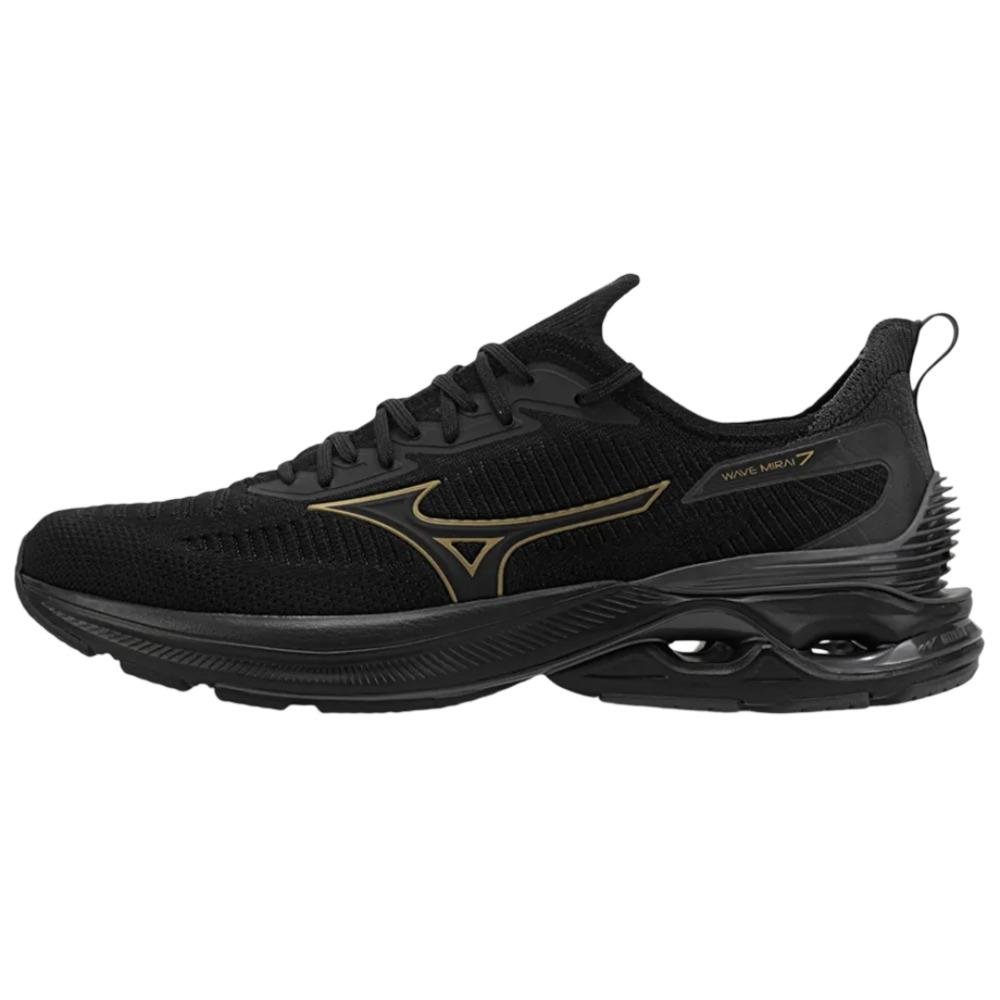 TÊNIS MIZUNO MIRAI 7 MASCULINO 101012012/2 Preto/Dourado 2