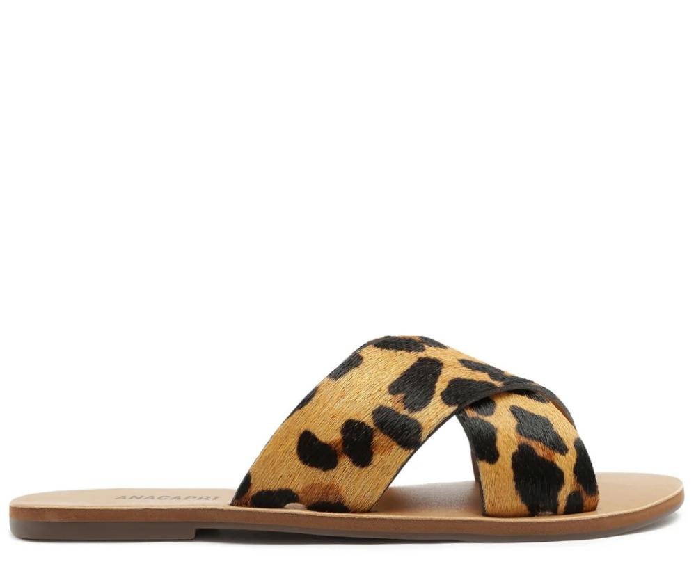 CHINELO ANACAPRI SLIDE TIRAS CRUZADAS ANIMAL PRINT FEMININO C300140004/2