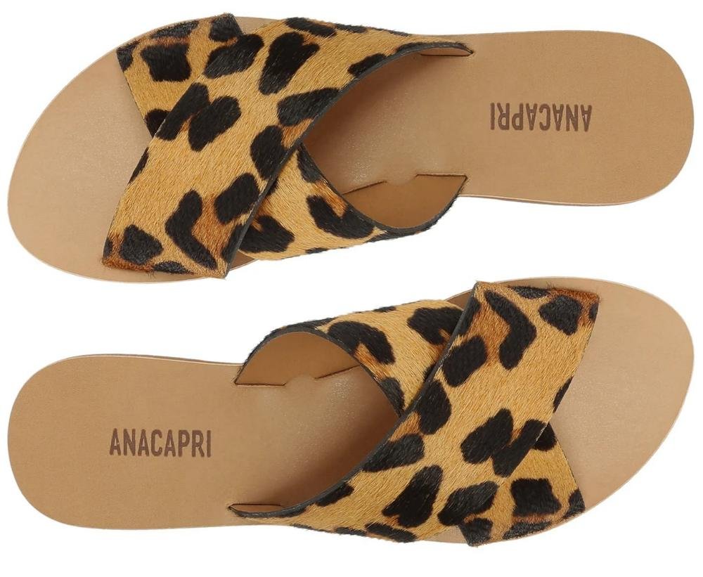 CHINELO ANACAPRI SLIDE TIRAS CRUZADAS ANIMAL PRINT FEMININO C300140004/2 Animal Print 4