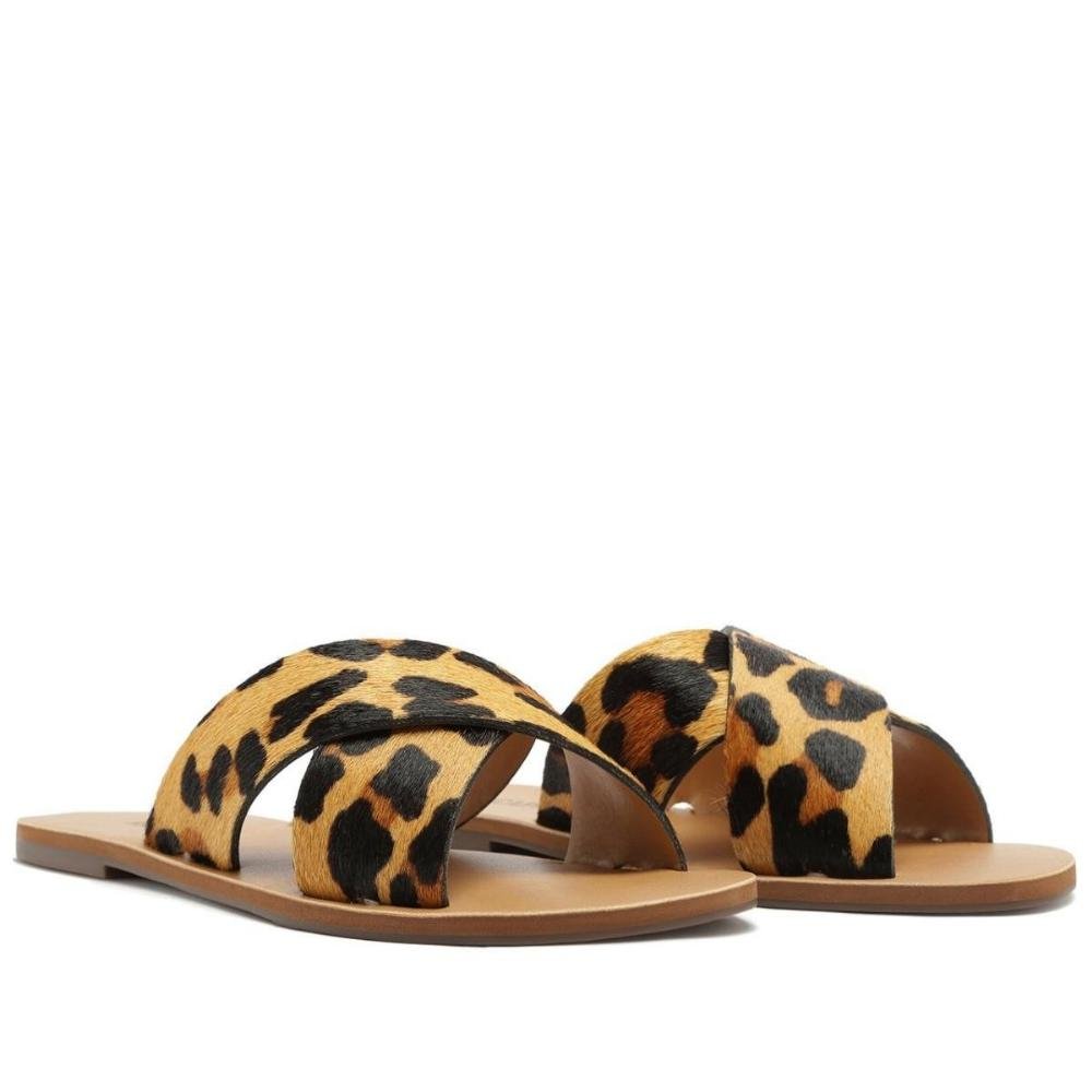 CHINELO ANACAPRI SLIDE TIRAS CRUZADAS ANIMAL PRINT FEMININO C300140004/2 Animal Print 5