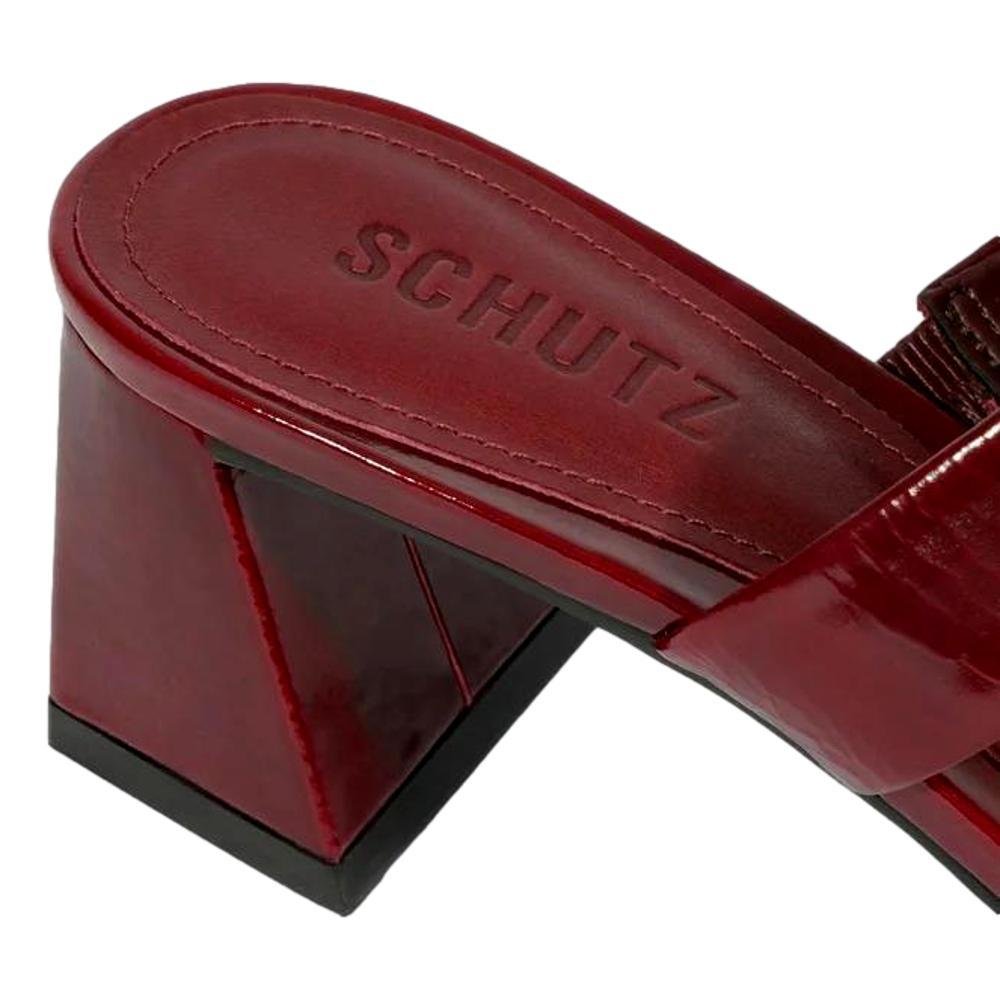 TAMANCO COURO FEMININO SCHUTZ S222020002 Bordô 4