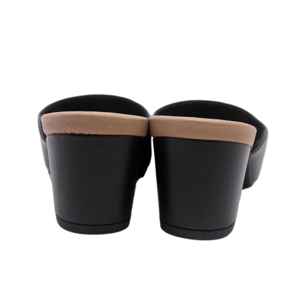 TAMANCO SALTO BLOCO COURO PRETO BÁSICO  Y8216 Preto 5