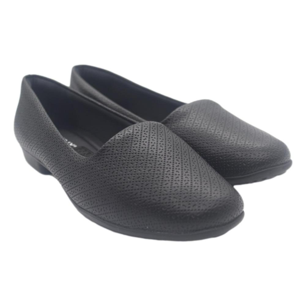 SAPATILHA PICCADILLY FEMININA PONTILHADA 250132 Preto 3