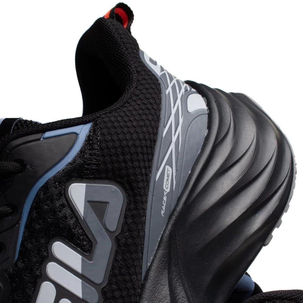 TÊNIS FILA MASCULINO RACER COMET F01R00118 Preto/Chumbo/Coral 3