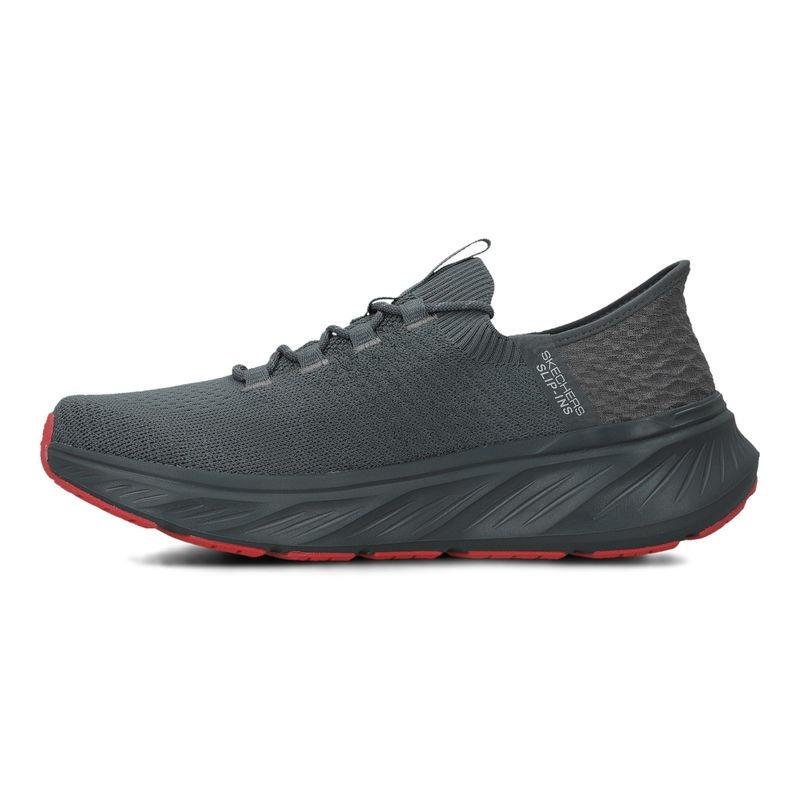 TÊNIS SKECHERS EDGERIDE RAYGO MASCULINO 232932 Carvão/Vermelho 2