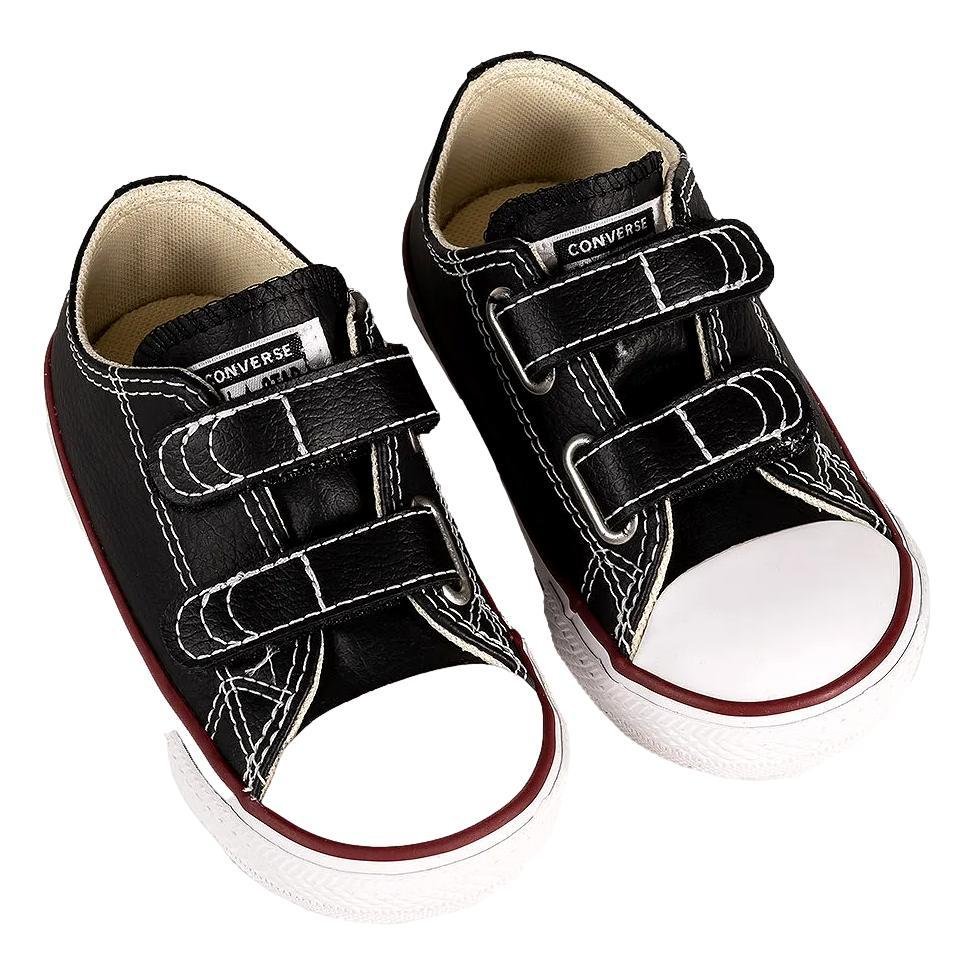 Star Couro Preto All Star Todo Preto Infantil Allstar Infantil