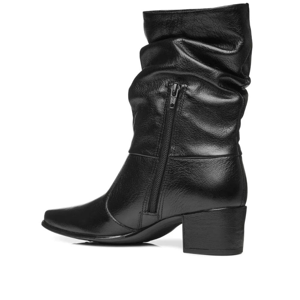 BOTA FEMININO PEGADA CANO MEDIO COURO 280901 Preto 2