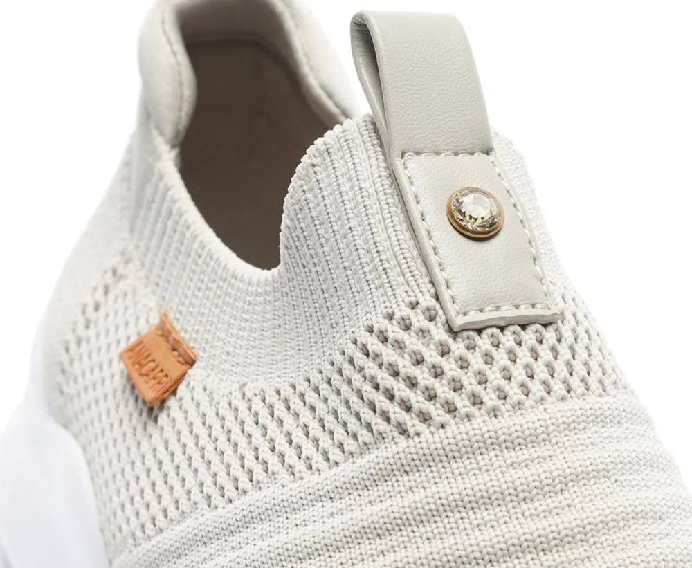 TÊNIS ANACAPRI SLIP KNIT FEMININO C302650002 Cinza/Branco 5