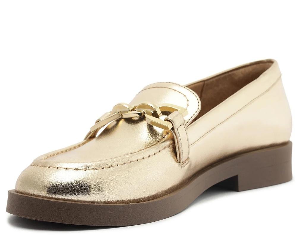 SAPATO MOCASSIM ANACAPRI CLÁSSICO FEMININO C306840006 Dourado 4