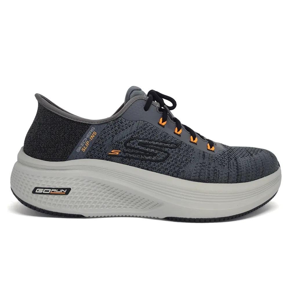 ENIS SKECHERS GO RUN ELEVATE MASCULINO 2.0 220852 Carvão/Laranja 1