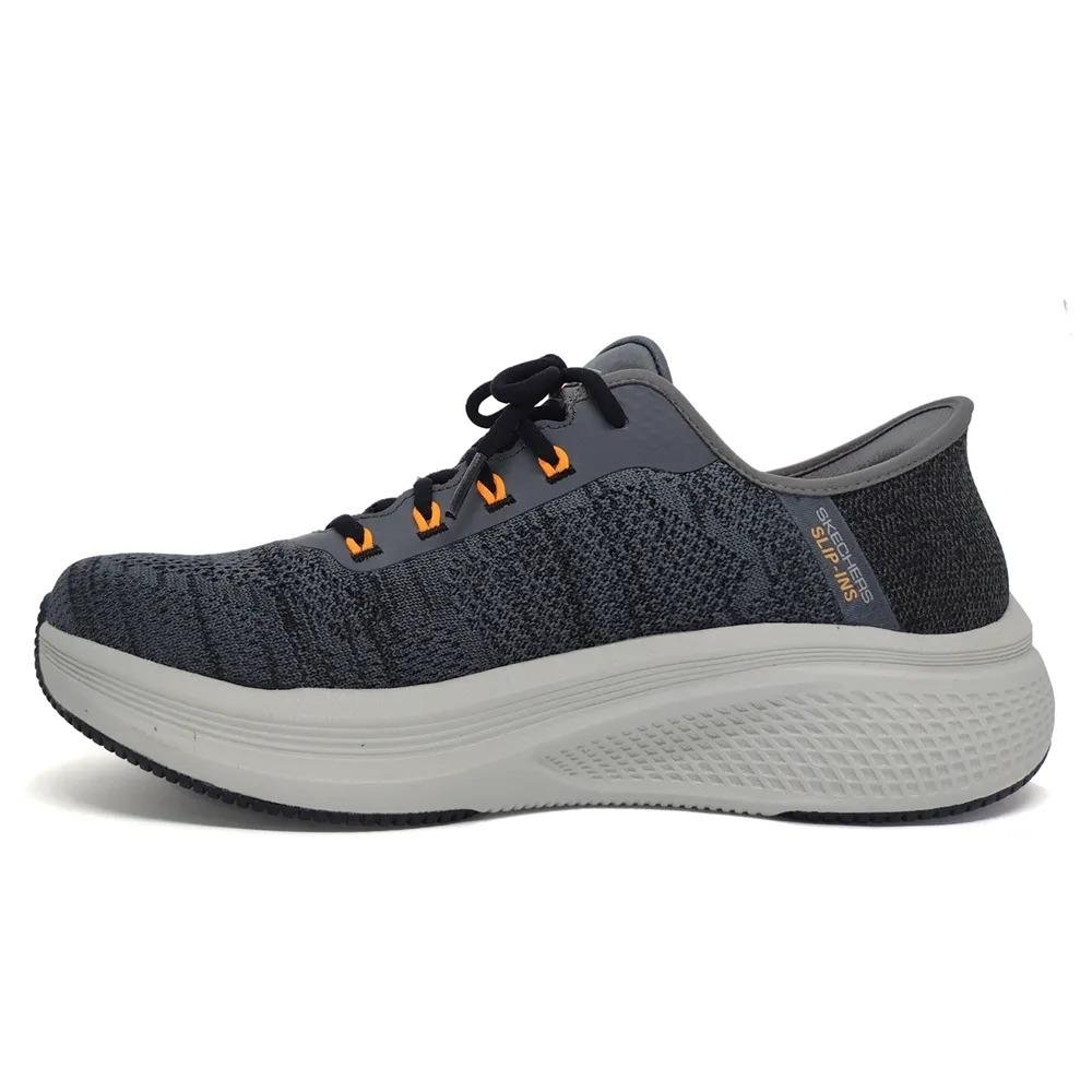 ENIS SKECHERS GO RUN ELEVATE MASCULINO 2.0 220852 Carvão/Laranja 2
