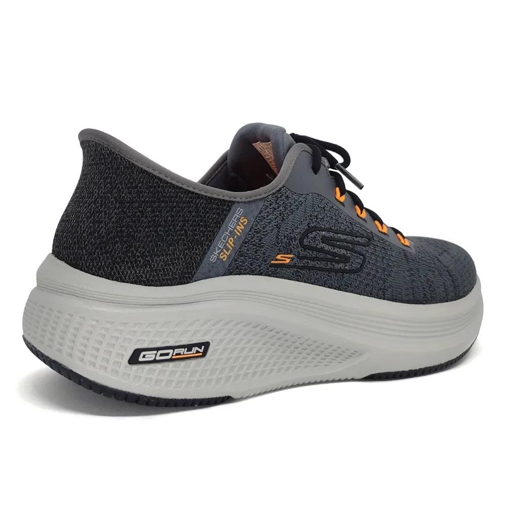 ENIS SKECHERS GO RUN ELEVATE MASCULINO 2.0 220852 Carvão/Laranja 4