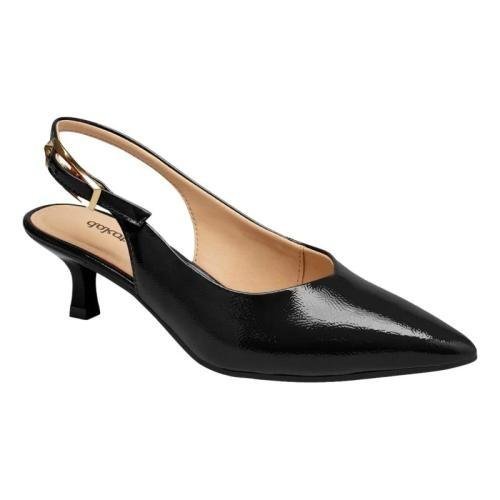 SAPATO DAKOTA SLINGBACK VERNIZ FEMININO D0092 Preto 3