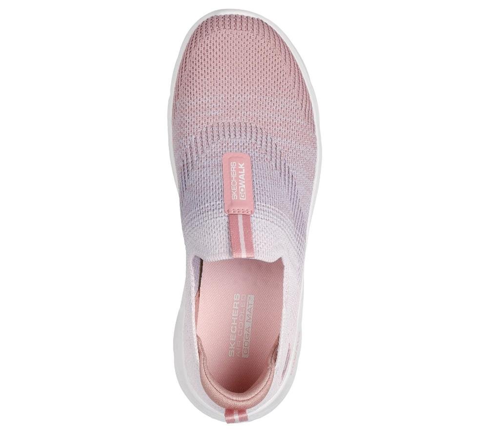 TÊNIS FEMININO SKECHERS GO WALK FLEX 124827 Malva 3