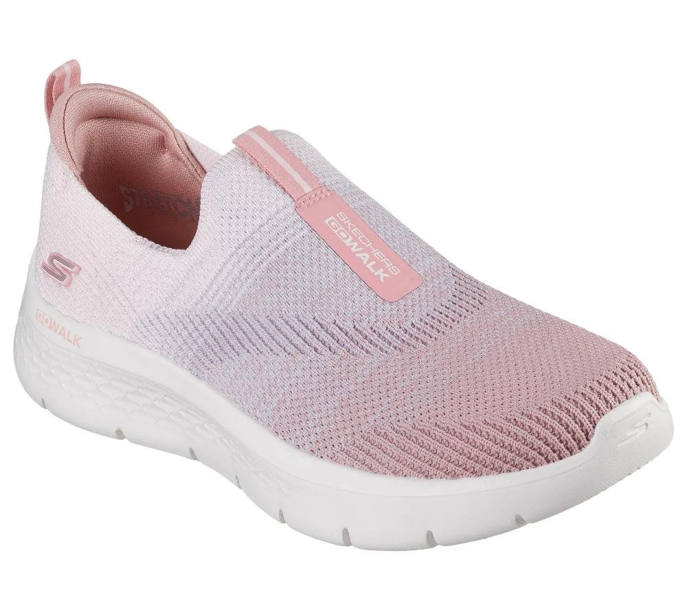 TÊNIS FEMININO SKECHERS GO WALK FLEX 124827 Malva 4