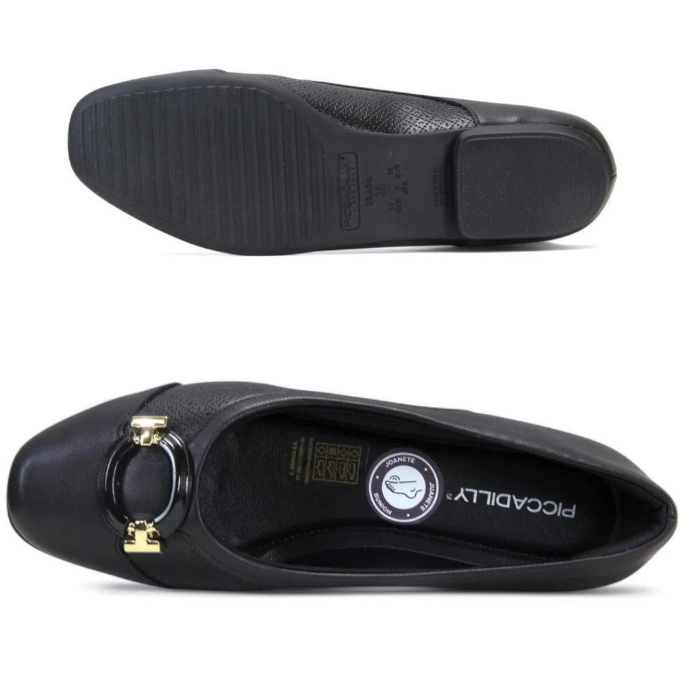 SAPATILHA PICCADILLY JOANETE FEMININO 250248 Preto 2