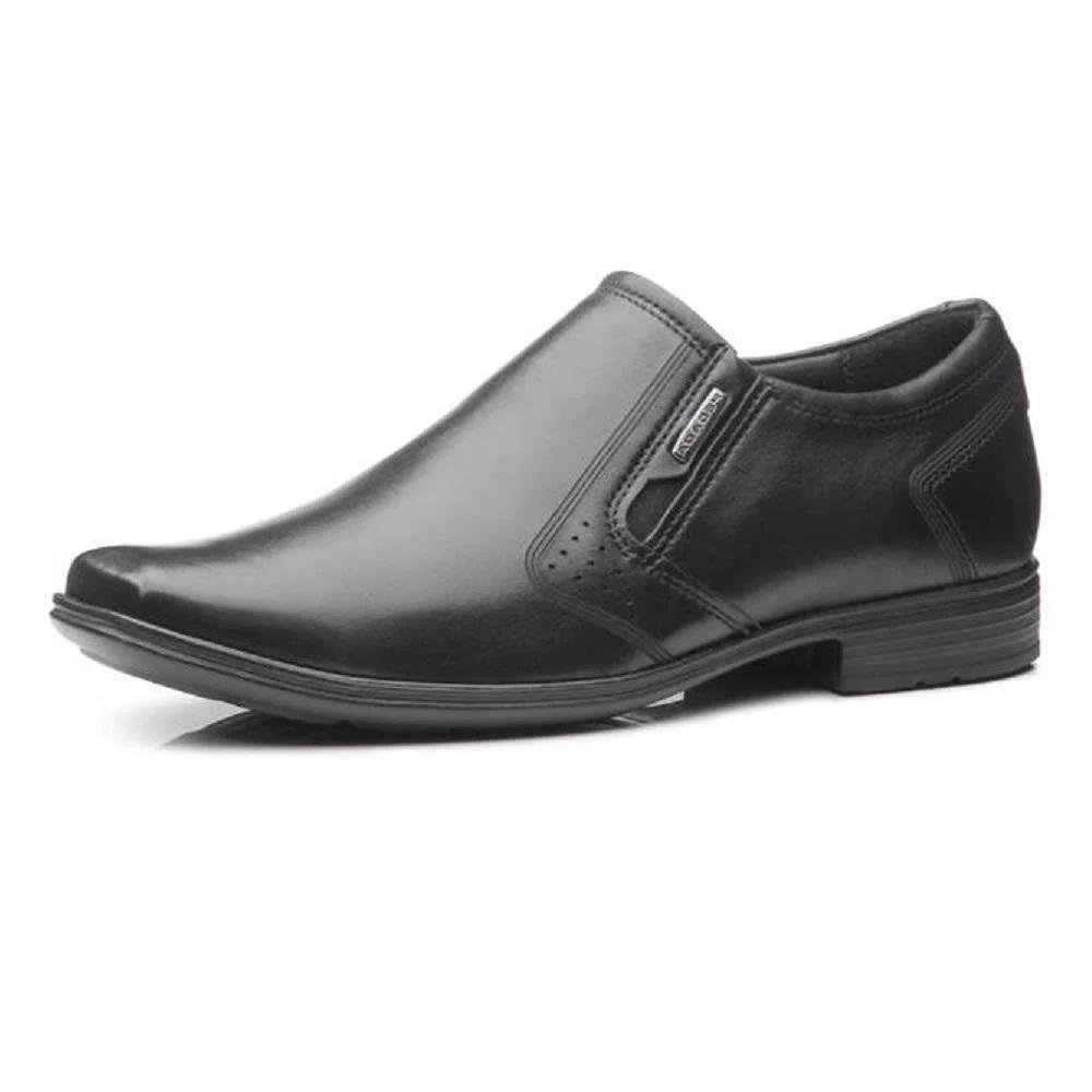 SAPATO PEGADA COURO MASCULINO 122326 Preto 2