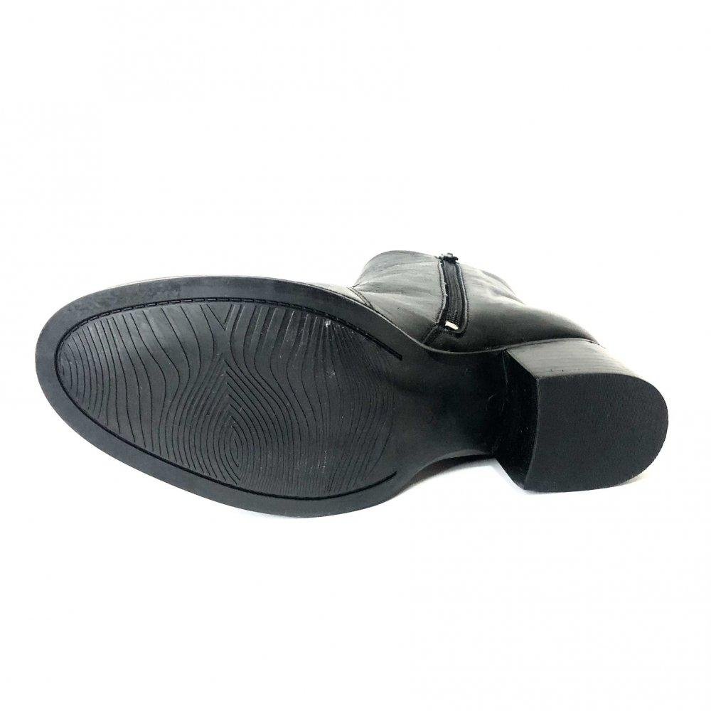 BOTA NEWBORN COURO CANO CURTO FEMININA 4913 Preto 3