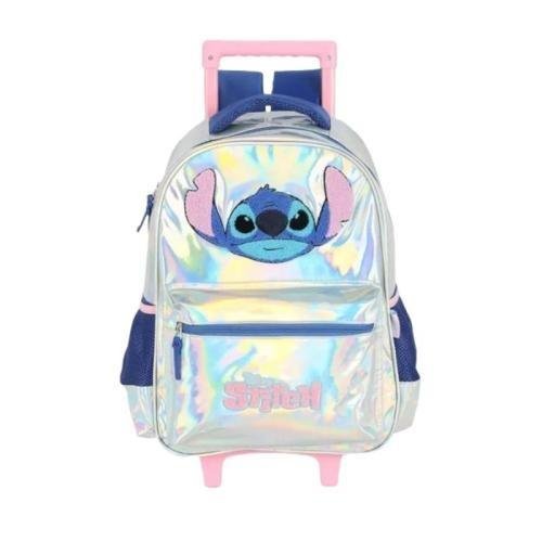 MOCHILA LUXCEL STITCH DISNEY C/RODAS INFANTIL MENINA IC41682SC