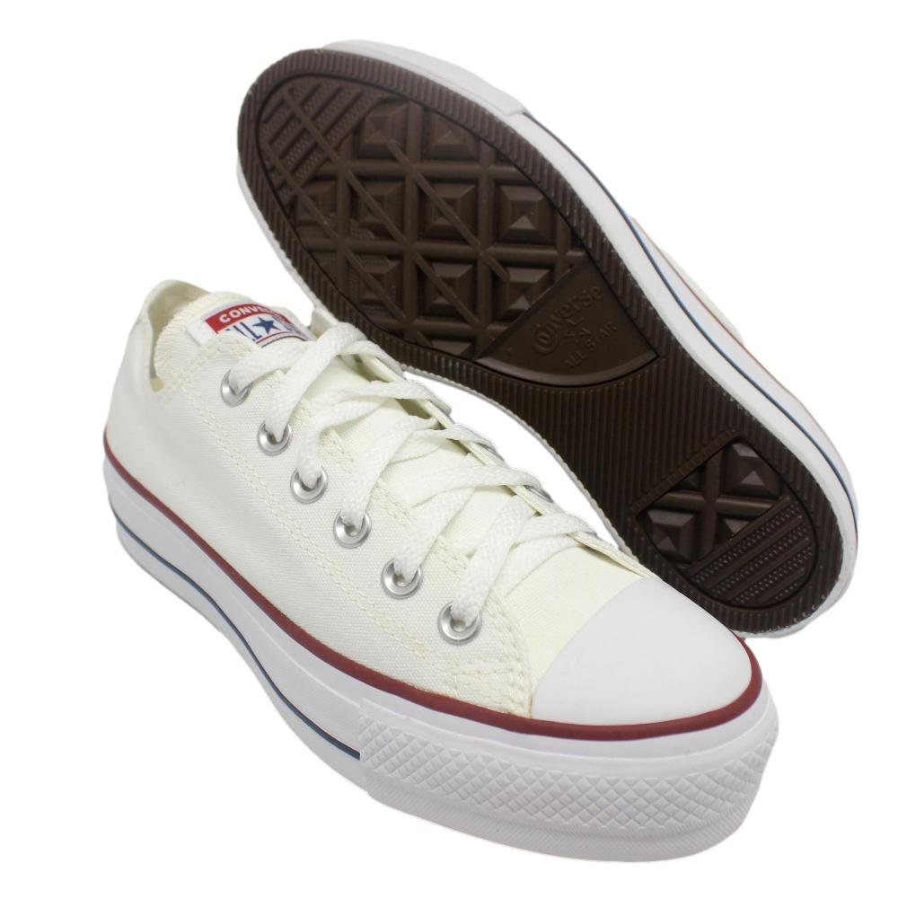 TÊNIS CONVERSE FEMININO FLATFORM CT0495 Branco 5