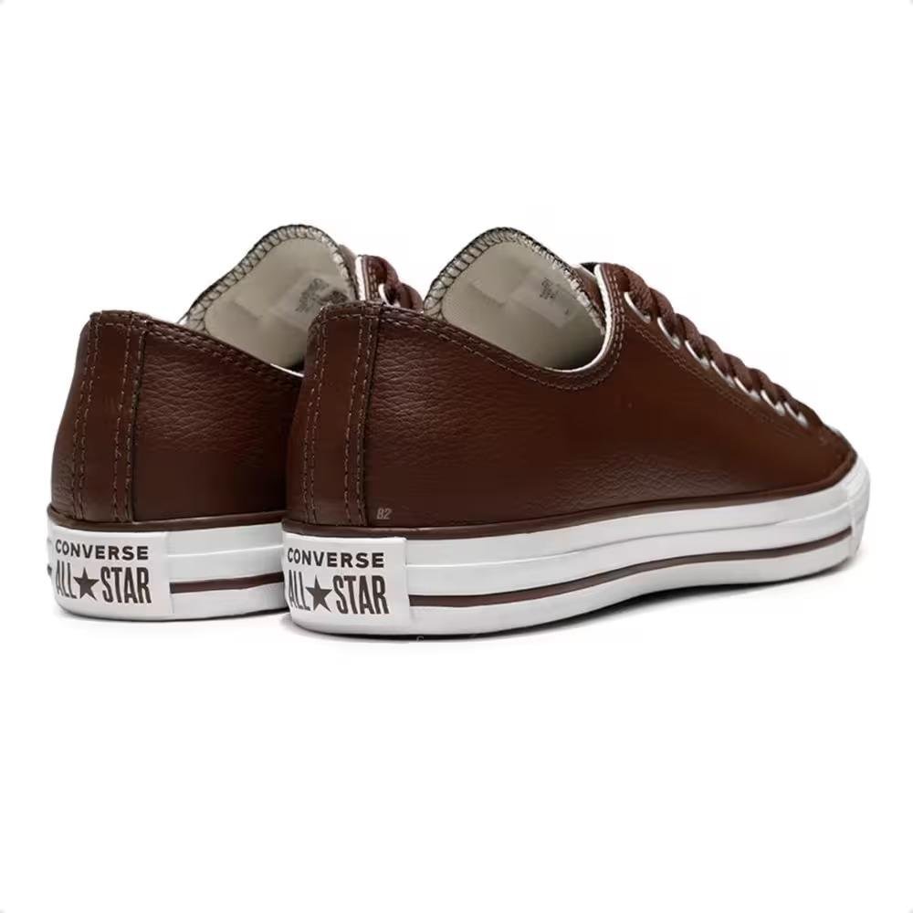 TÊNIS CONVERSE COURO CHUCK TAYLOR CT0450 Marrom/Amêndoa/Branco 4