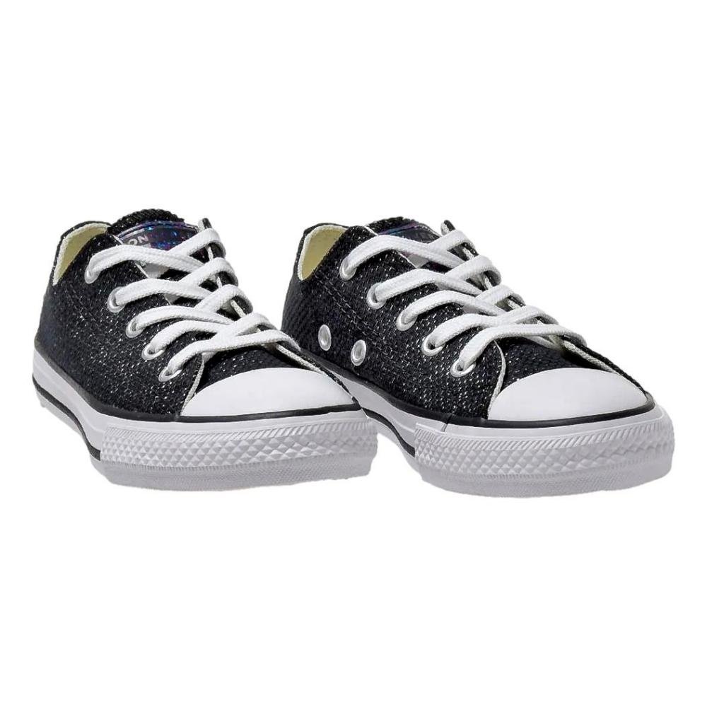 TÊNIS ALL STAR INFANTIL MENINA CHUCK TAYLOR CK0974 Preto 3