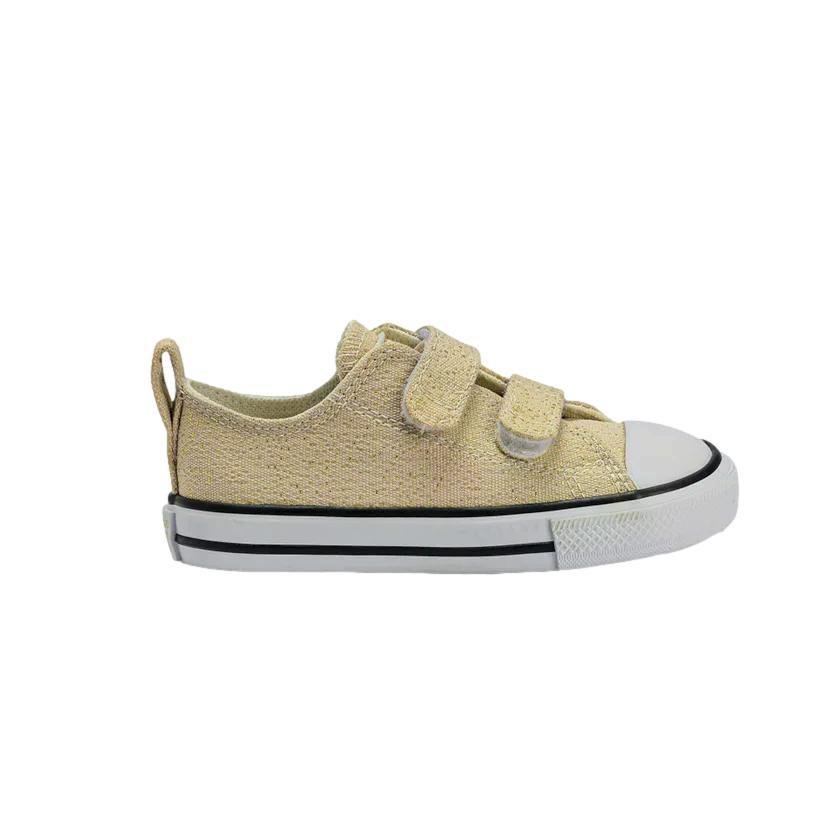 TÊNIS CONVERSE CHUCK TAYLOR INFANTIL MENINA CK1204 Bege/Glitter 1