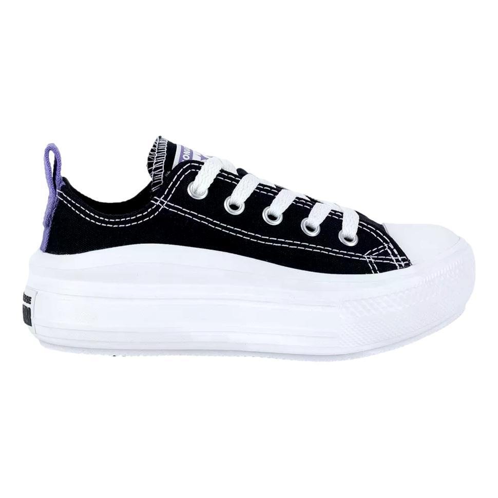 TÊNIS CONVERSE CHUCK TAYLOR MOVE INFANTIL MENINA CK1042 Preto/Roxo 1