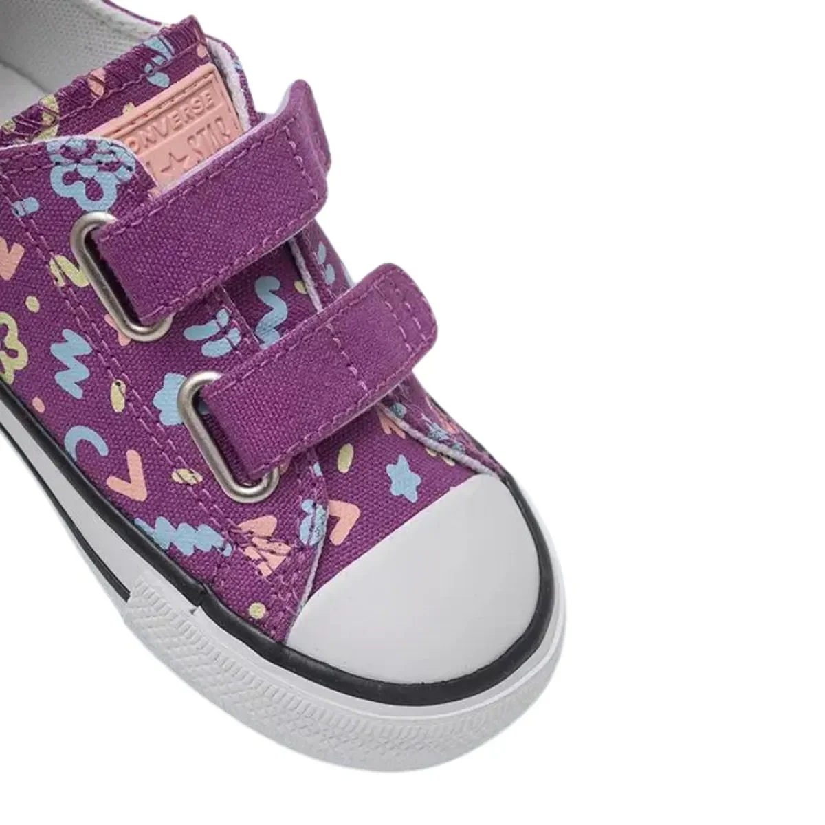 TÊNIS CONVERSE CHUCK TAYLOR BABY MENINA CK1161 Uva/Colorido 3