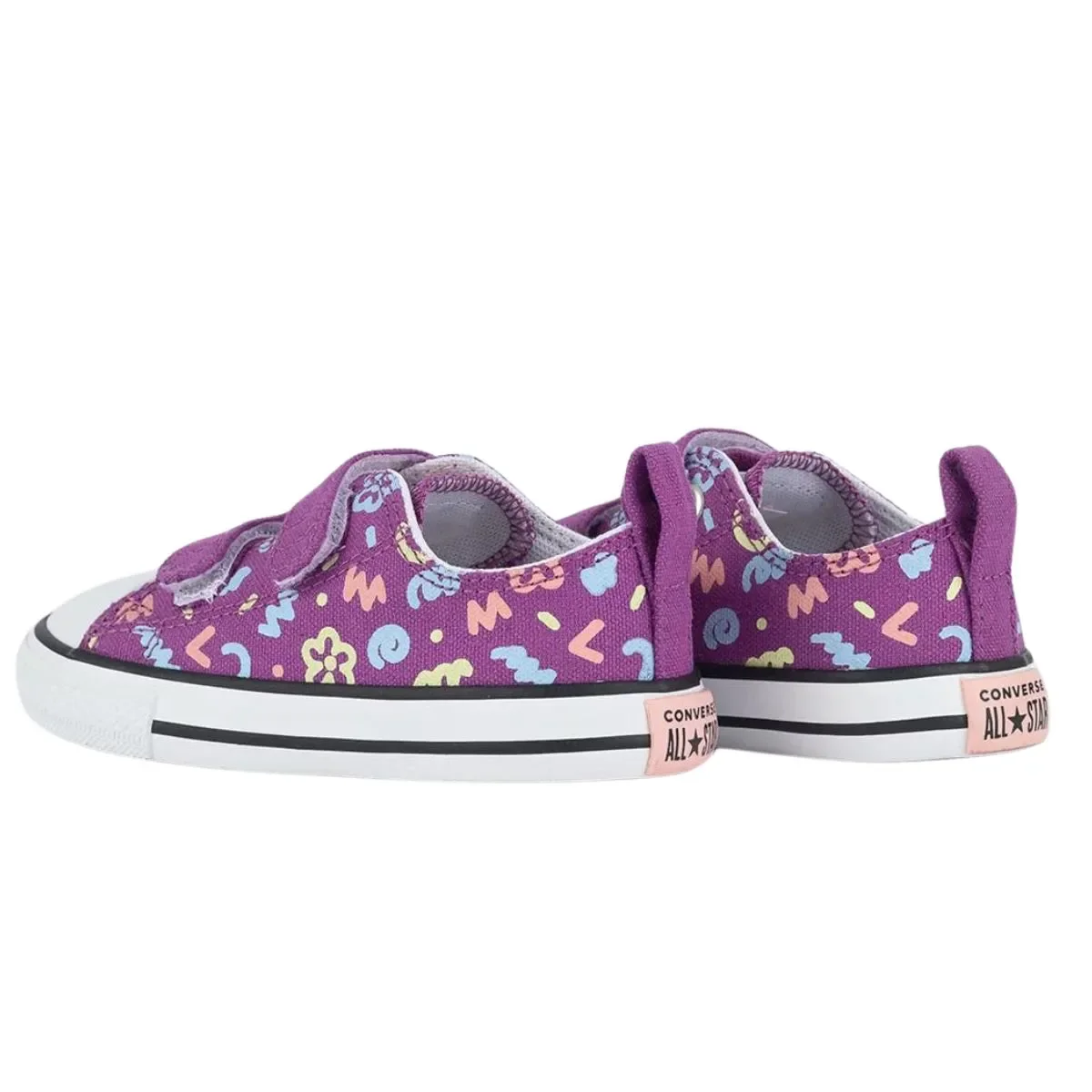 TÊNIS CONVERSE CHUCK TAYLOR BABY MENINA CK1161 Uva/Colorido 4