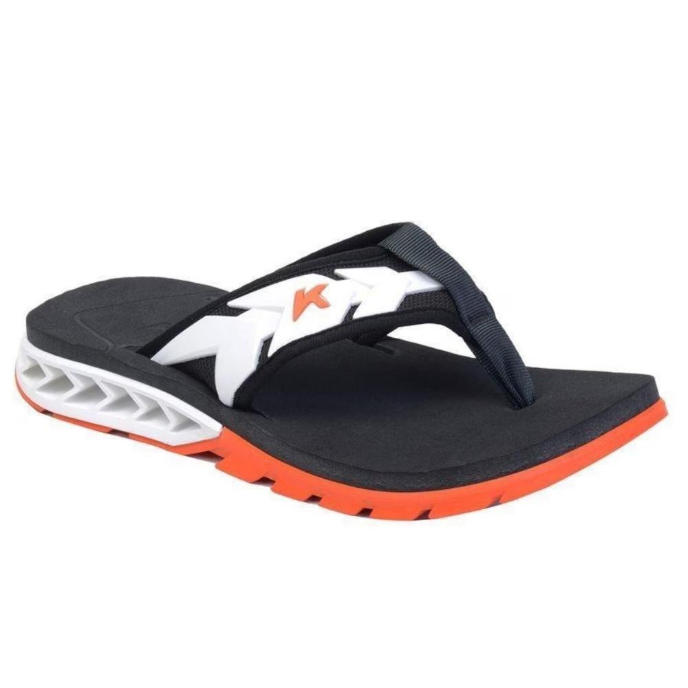 CHINELO KENNER RAKKA MASCULINO DLM Preto/Laranja/Branco 3