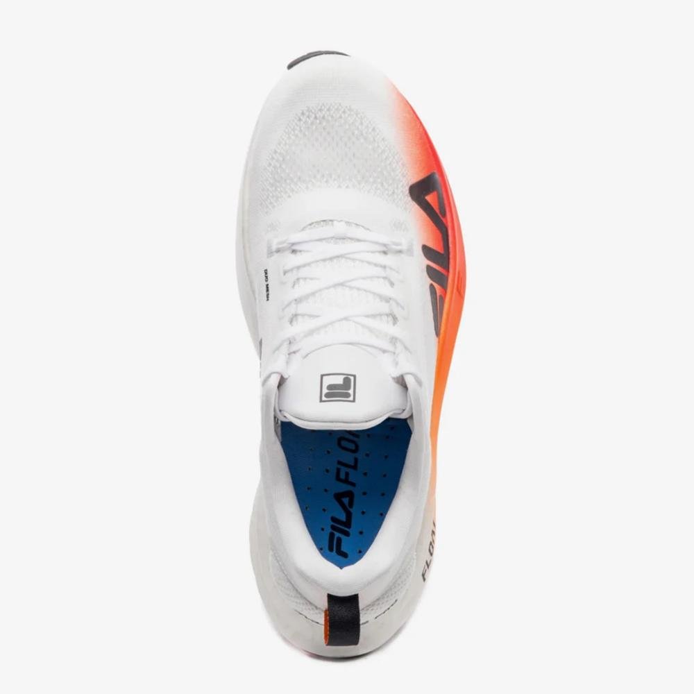 TÊNIS FILA FEMININO FLOAT MAXXI 2 PRO F02R00124 Branco/Laranja/Vermelho 3