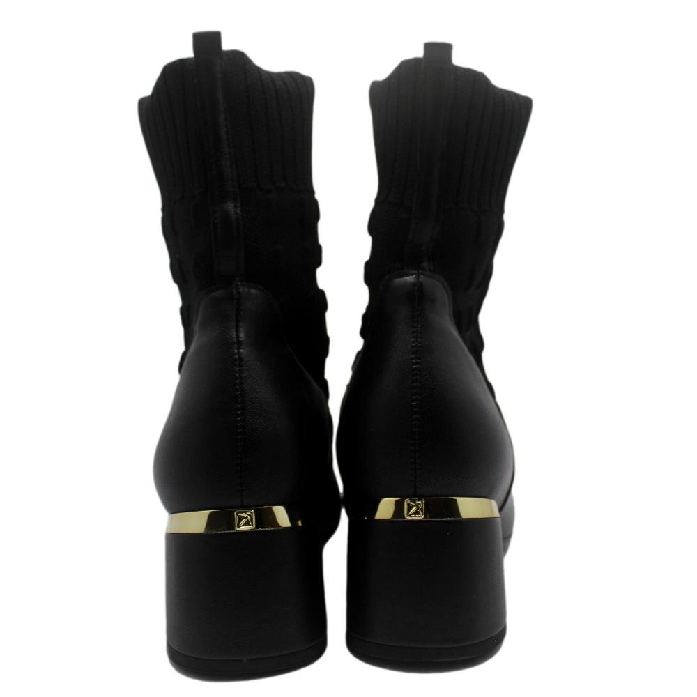 BOTA PICCADILLY FEMININA KNIT 748008 Preto 5