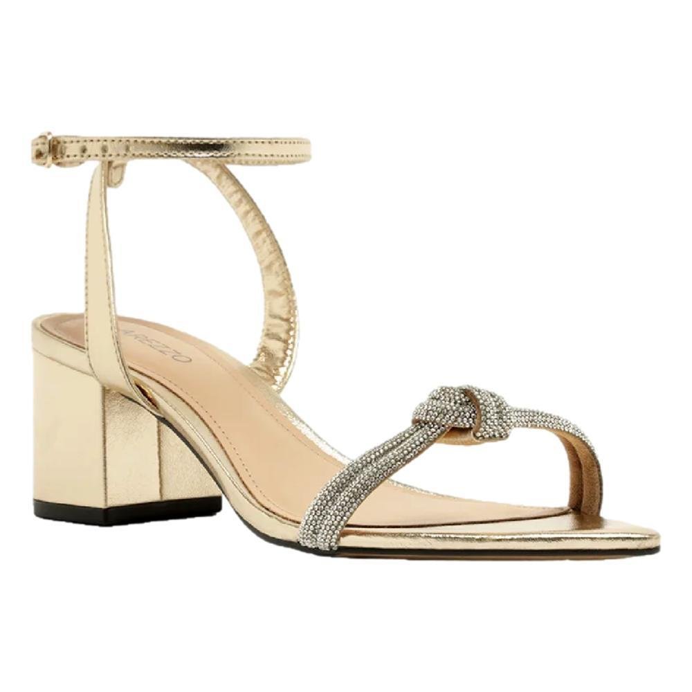 SANDÁLIA AREZZO FEMININA A113380074 Dourado/Cristal 1