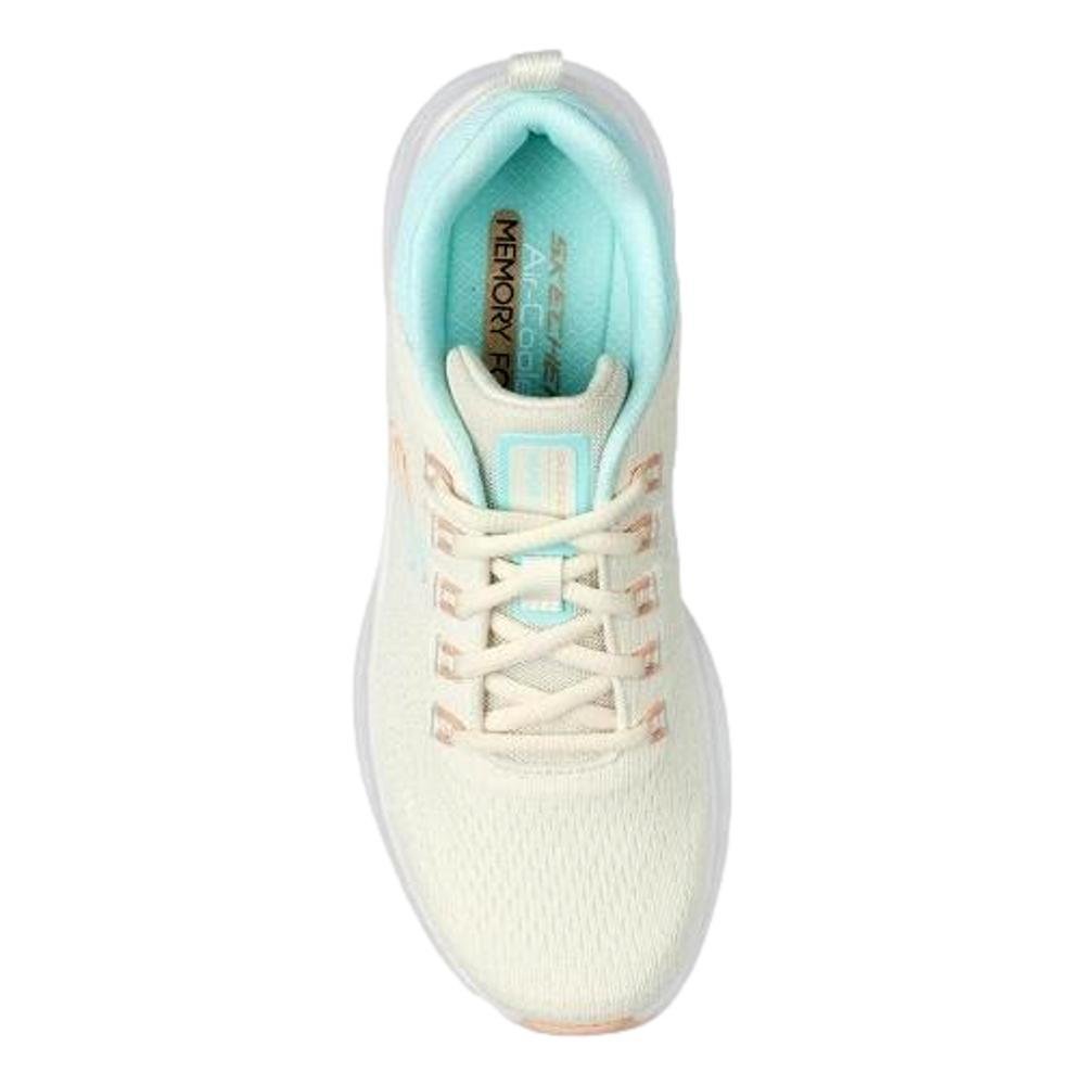 TÊNIS SKECHERS VAPOR FOAM FEMININO 150022 Creme/Azul Claro 4