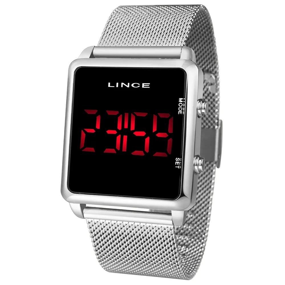 RELÓGIO LINCE DIGITAL FEMININO MDM4596LPXSX Prata/Preto 1