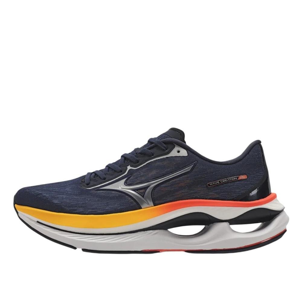 TÊNIS MIZUNO CREATION 26 MASCULINO 101052052 Azul/Laranja/Amarelo 2