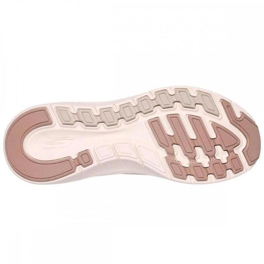 TÊNIS SKECHERS ARCH SLIP FEMININO FIT 2.0 150055 Nude/Branco 5