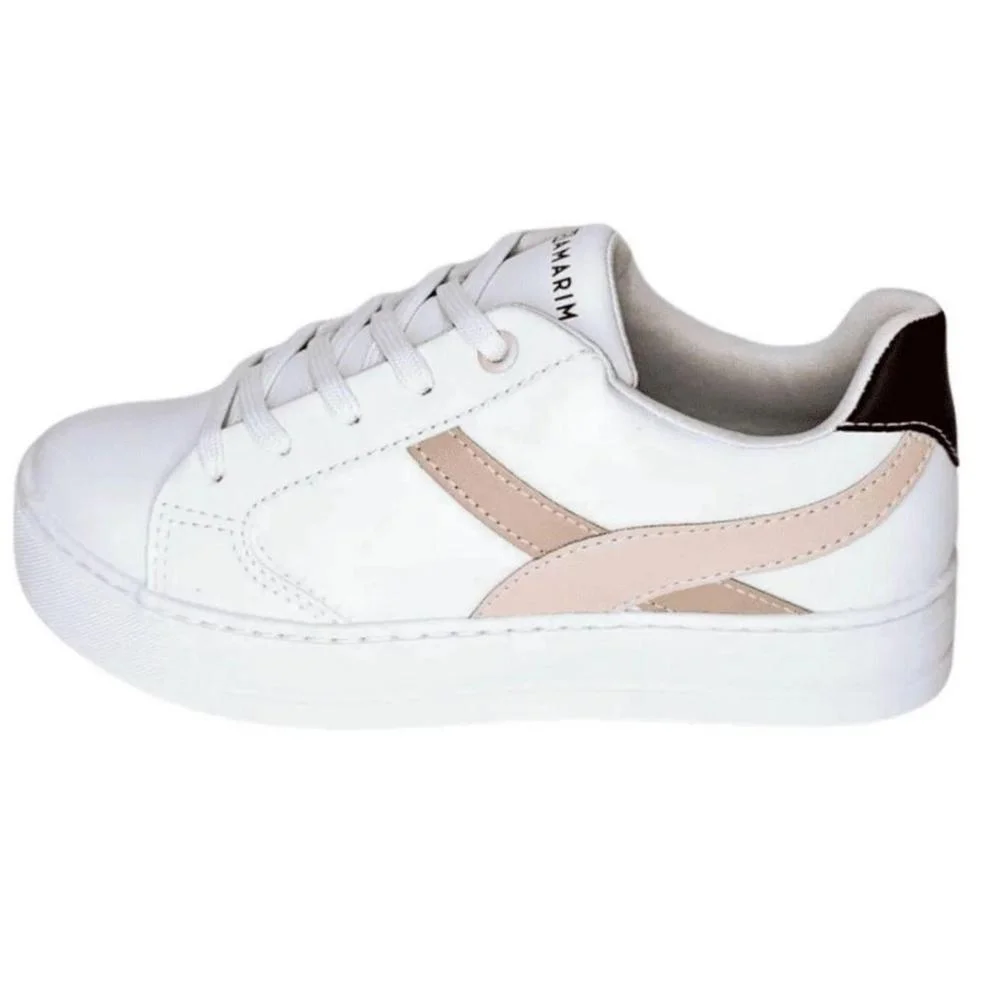 TÊNIS FLATFORM RAMARIM FEMININO 2593122 Branco/Nude/Bordô 2