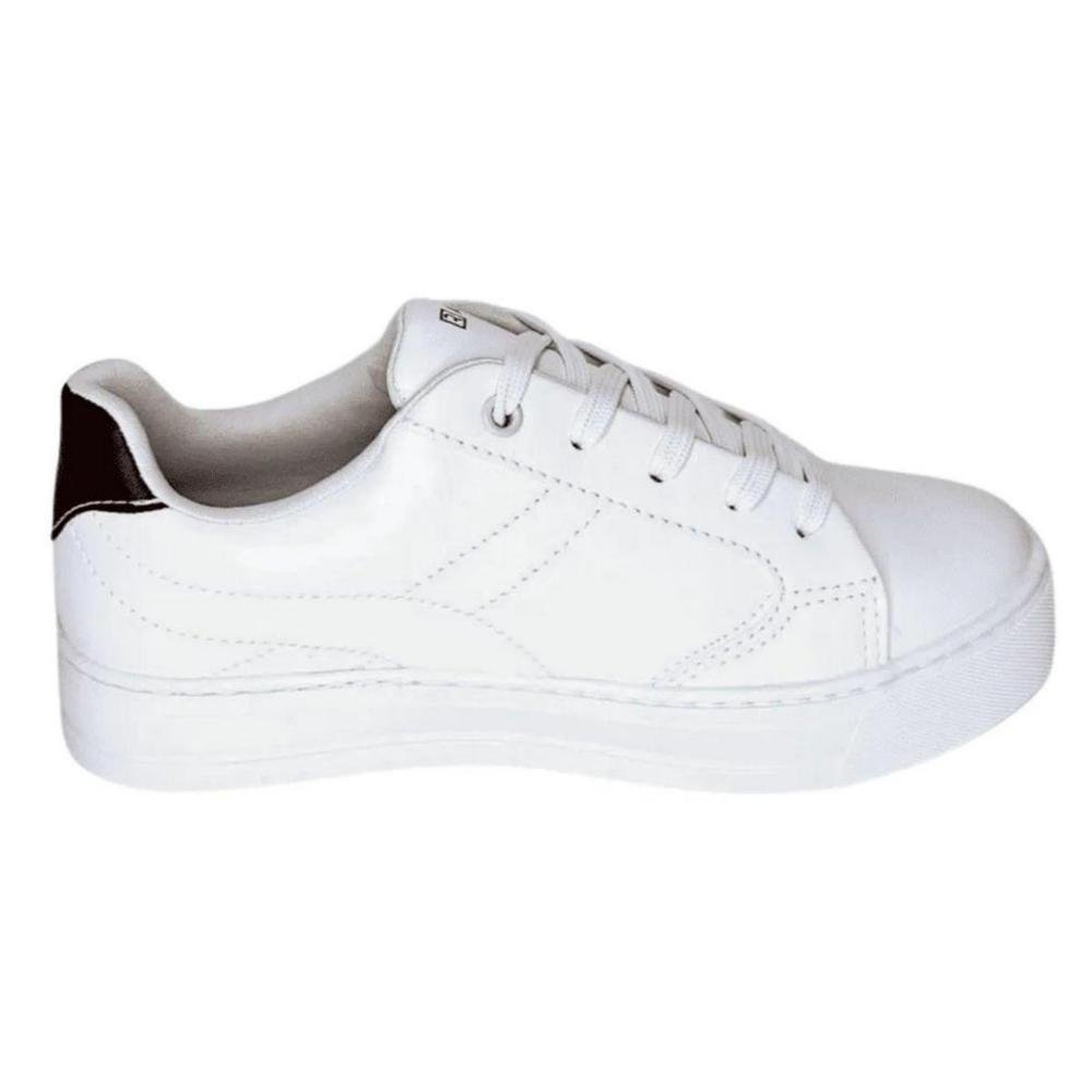 TÊNIS FLATFORM RAMARIM FEMININO 2593122 Branco/Nude/Bordô 3