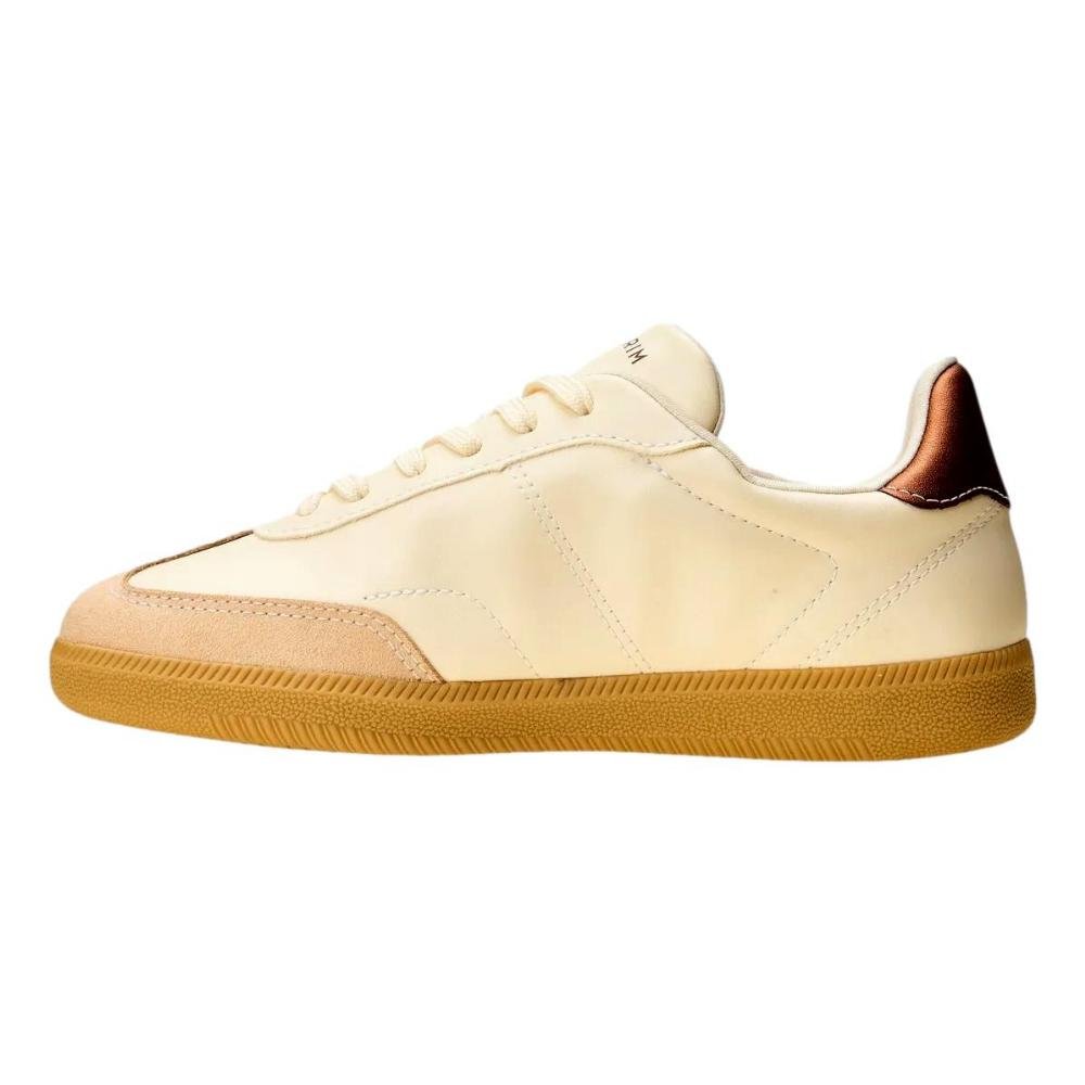 TÊNIS RAMARIM FEMININO RETRO SNK001 2462201 Branco Off/Nude/Bronze 3