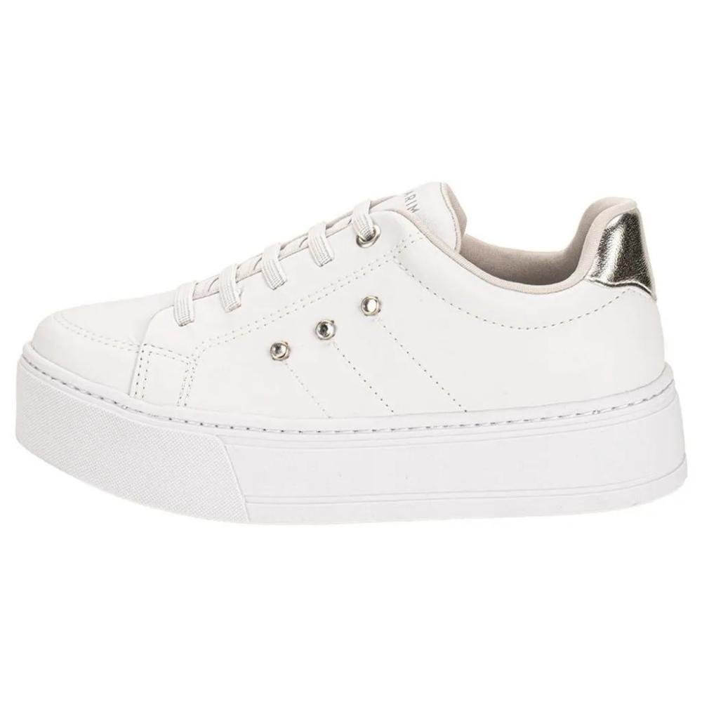 TÊNIS RAMARIM FLATFORM FEMININO 2597121 Branco/Prata 2