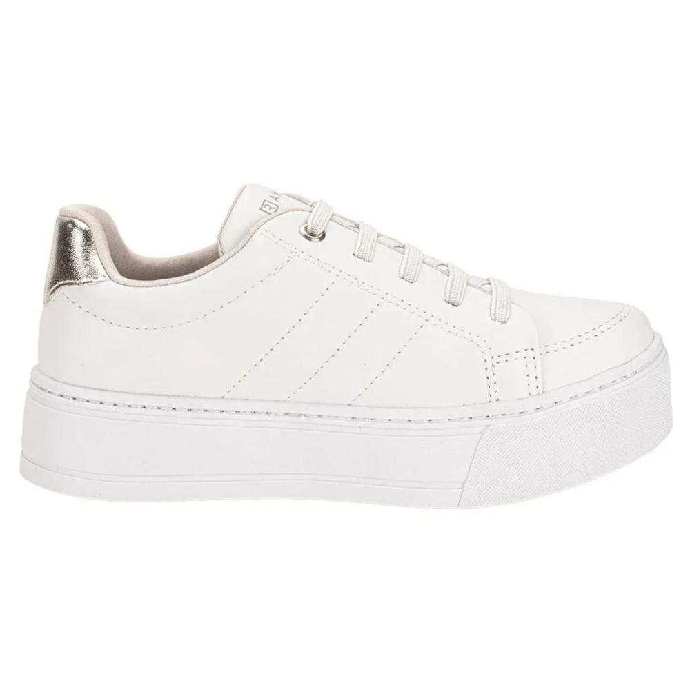 TÊNIS RAMARIM FLATFORM FEMININO 2597121 Branco/Prata 3