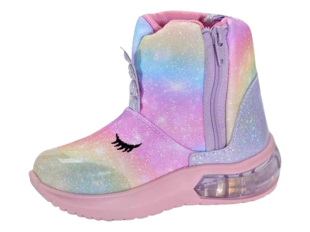 BOTA BIBI SPACE WAVE 3.0 C/LED MENINA 1199070 Multicores 2